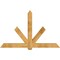 Ekena Millwork Kennewick Rough Sawn Timber Gable Bracket, Western Red Cedar, 84"W x 53"H x 6"D x 6"F, 15/12 Pitch GBW084X53X0606KEN00RWR - alternate 1